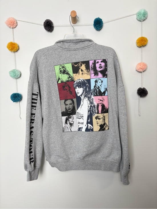 Taylor Swift Sweaters - Taylor Swift Eras Tour Gray Quarter Zip